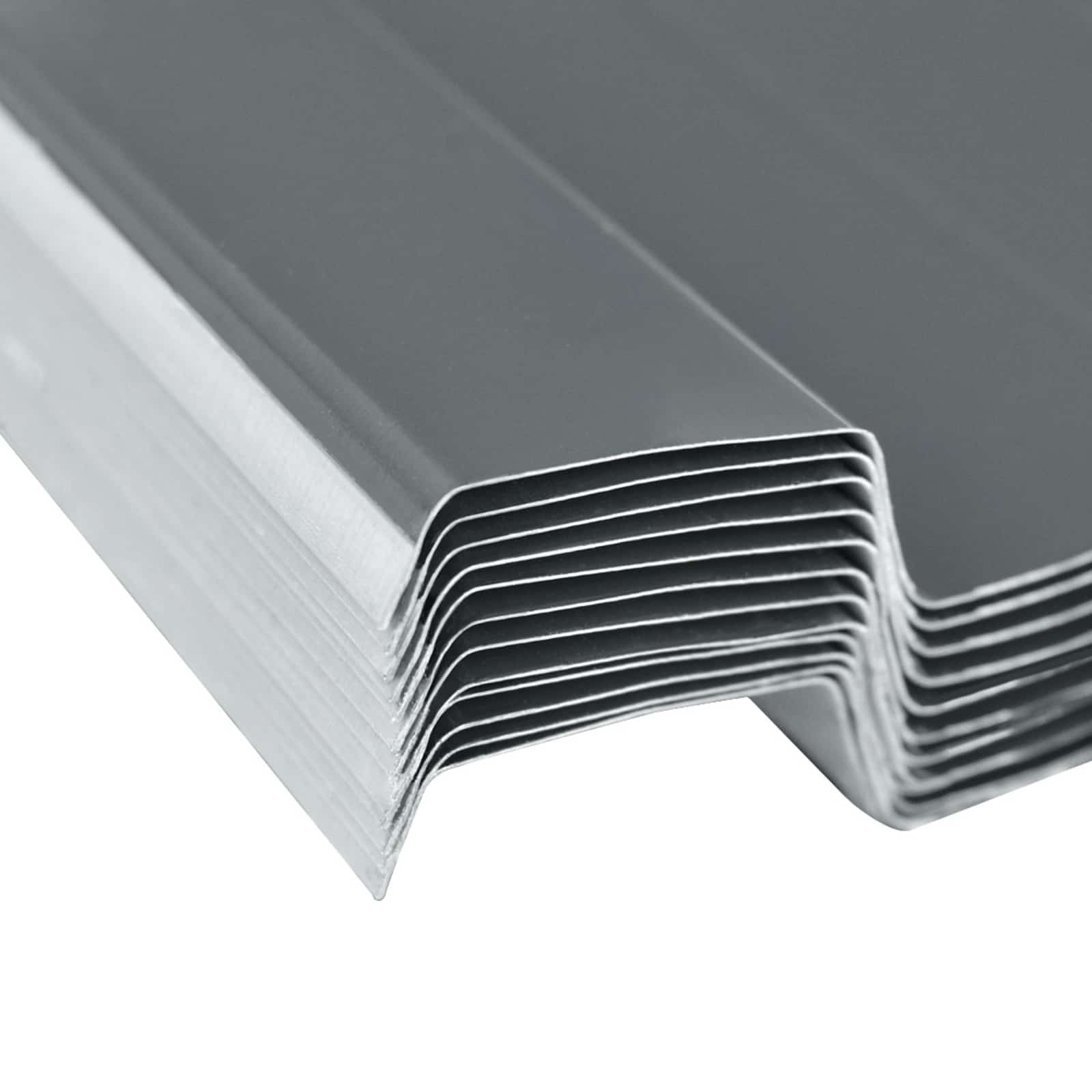 Pannello per tetto 12 pcs Grigio 129 x 45 cm Acciaio zincato | homemem39