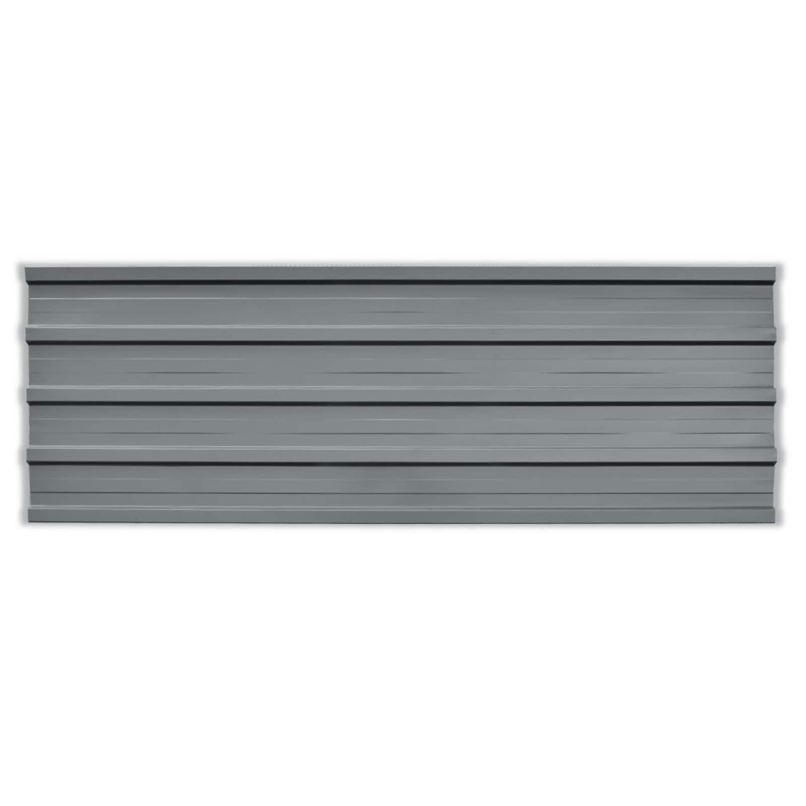 Pannello per tetto 12 pcs Grigio 129 x 45 cm Acciaio zincato | homemem39