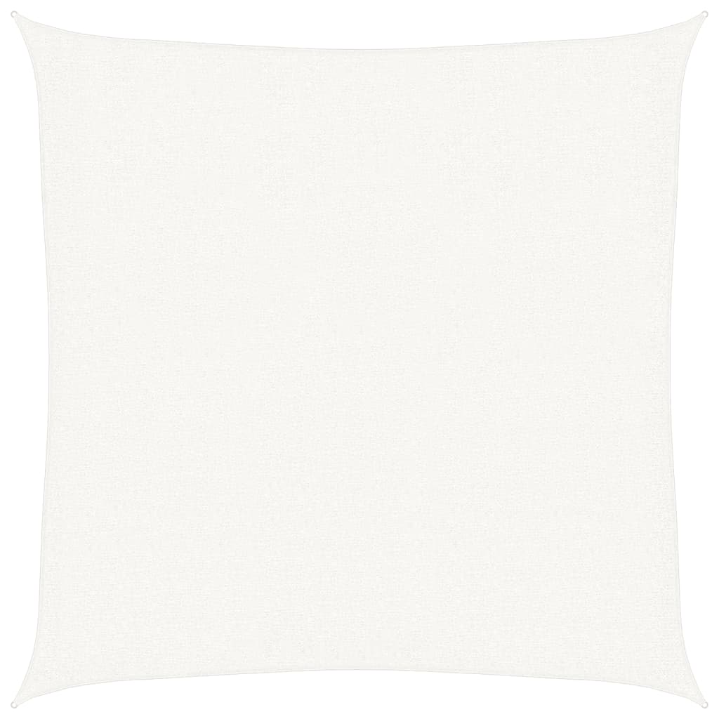 Vela a Parasole HDPE Quadrata 3,6x3,6 m Bianca - homemem39