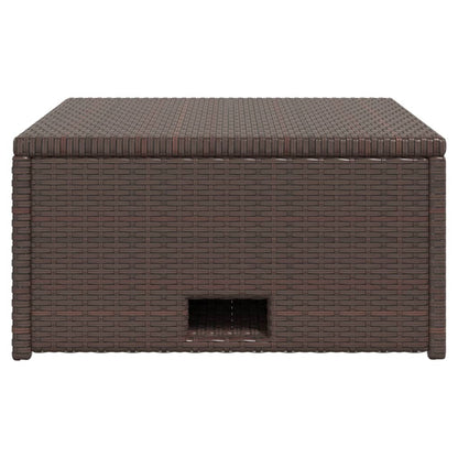 Set Divani da Giardino 4 pz con Cuscini in Polyrattan Marrone | homemem39