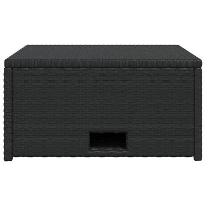 Set Divani da Giardino 4 pz con Cuscini in Polyrattan Nero - homemem39