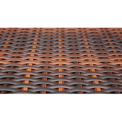 Set da Pranzo da Giardino 5 pz con Cuscini Polyrattan Marrone - homemem39