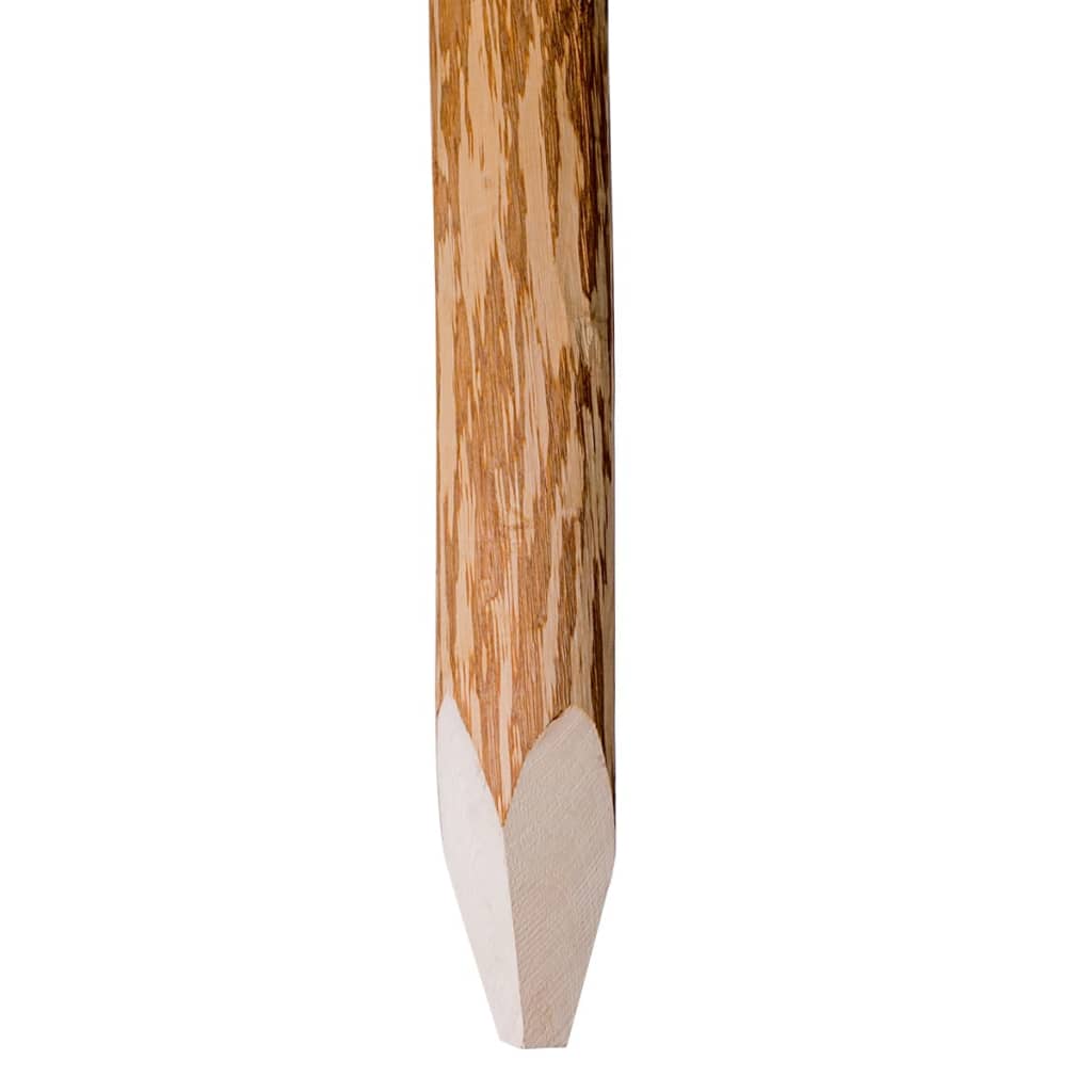 Paletti di Recinzione a Punta 4 pz Legno Nocciolo 120 cm | homemem39