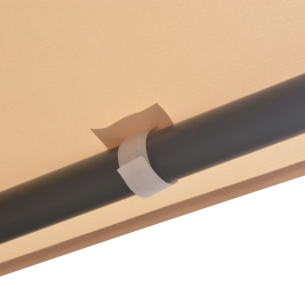 Gazebo Padiglione Tenda Tettoia 3x3 m Acciaio Beige - homemem39