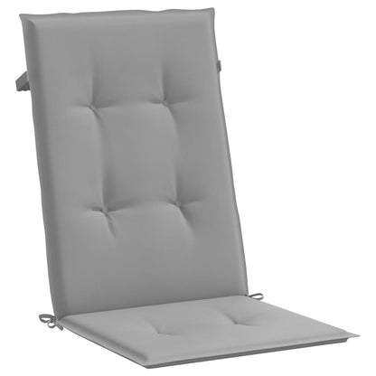 Cuscini per Sedie 4 pz Grigi 120x50x3 cm in Tessuto | homemem39