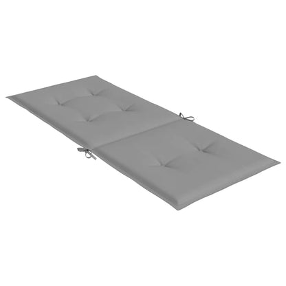 Cuscini per Sedie 4 pz Grigi 120x50x3 cm in Tessuto