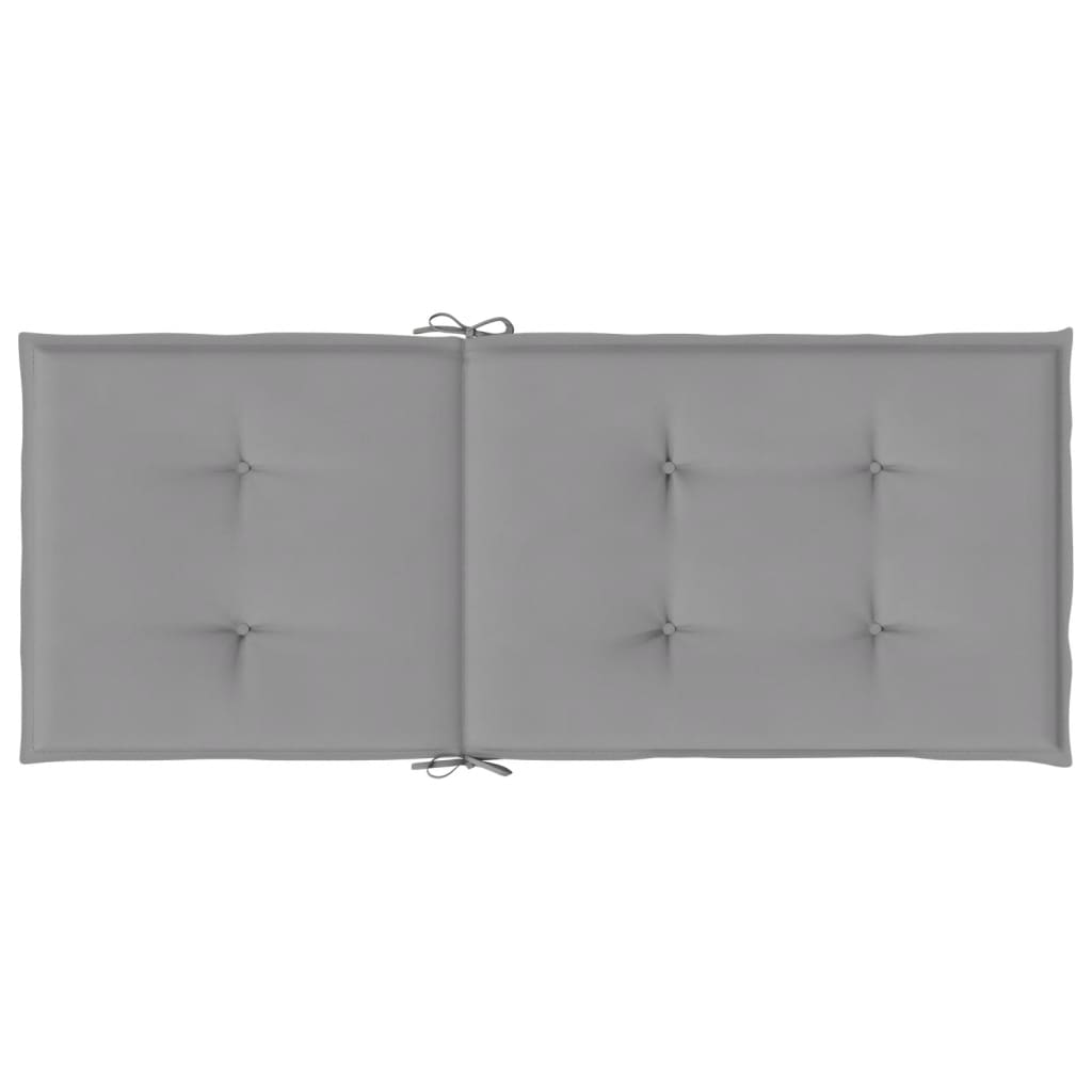 Cuscini per Sedie 4 pz Grigi 120x50x3 cm in Tessuto | homemem39