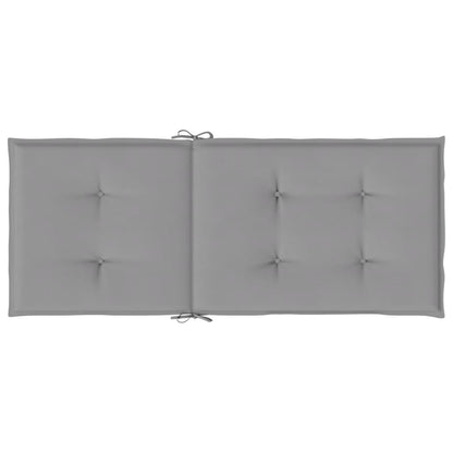 Cuscini per Sedie 4 pz Grigi 120x50x3 cm in Tessuto | homemem39