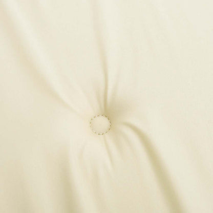 Cuscini per Sedie 2 pz Crema 120x50x3 cm in Tessuto