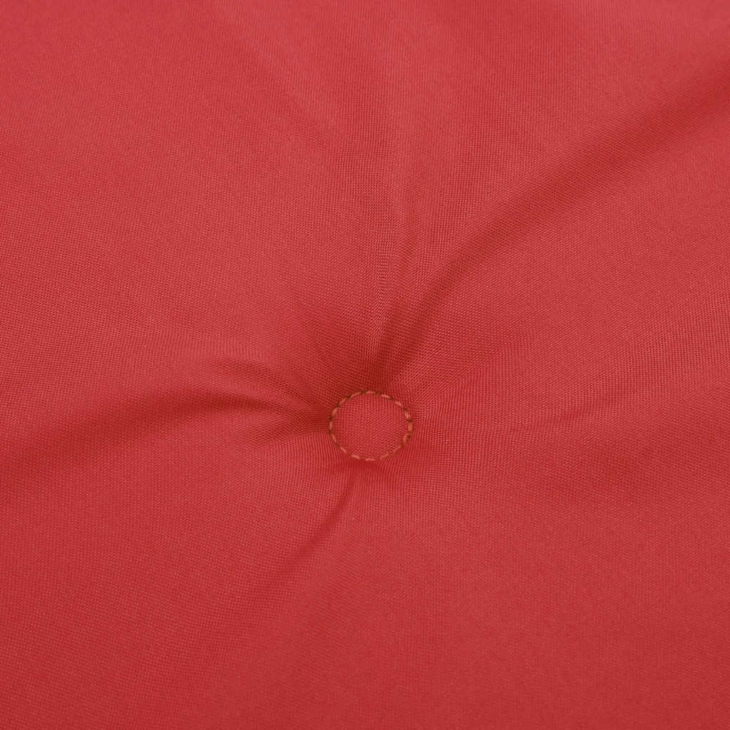 Cuscini per Sedie 4 pz Rossi 120x50x3 cm in Tessuto