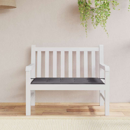 Cuscino per Panca Antracite 120x50x4 cm in Tessuto Oxford - homemem39