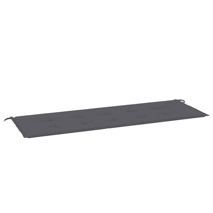 Cuscino per Panca Antracite 150x50x3 cm in Tessuto Oxford | homemem39