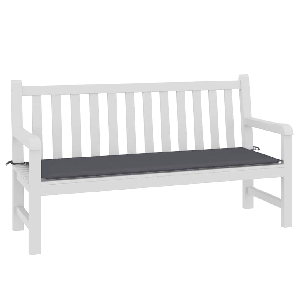 Cuscino per Panca Antracite 150x50x3 cm in Tessuto Oxford | homemem39
