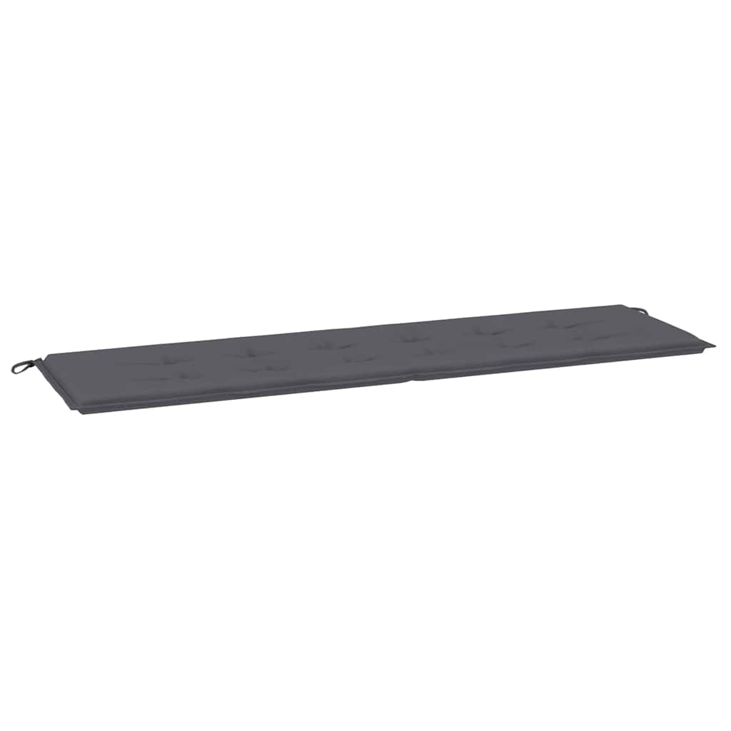 Cuscino per Panca Antracite 180x50x3 cm in Tessuto Oxford | homemem39