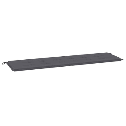 Cuscino per Panca Antracite 180x50x3 cm in Tessuto Oxford | homemem39