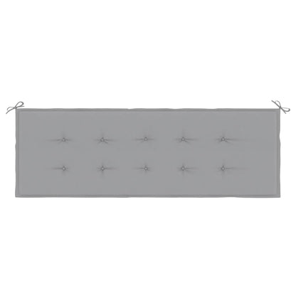 Cuscino per Panca Grigio 150x50x3 cm in Tessuto Oxford