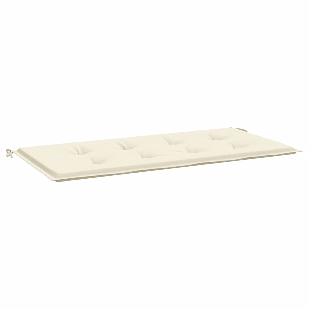 Cuscino per Panca Crema 100x50x3 cm in Tessuto Oxford