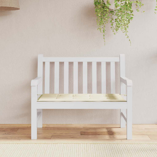 Cuscino per Panca Crema 120x50x3 cm in Tessuto Oxford | homemem39