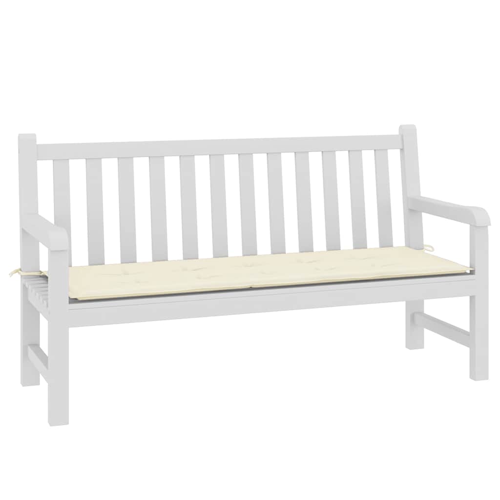 Cuscino per Panca Crema 150x50x4 cm in Tessuto Oxford | homemem39