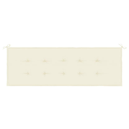 Cuscino per Panca Crema 150x50x3 cm in Tessuto Oxford