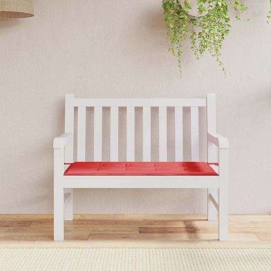 Cuscino per Panca Rosso 120x50x4 cm in Tessuto Oxford - homemem39
