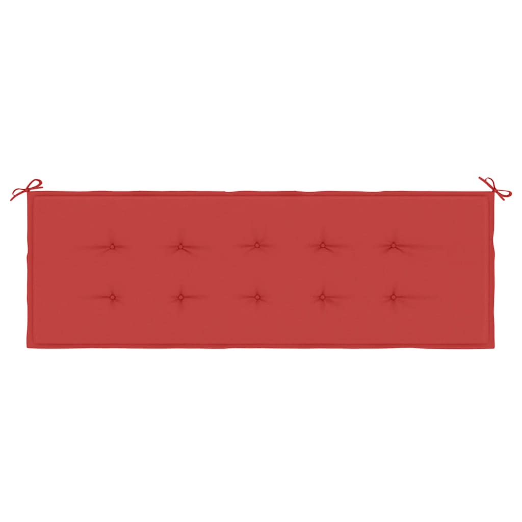 Cuscino per Panca Rosso 150x50x3 cm in Tessuto Oxford