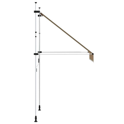 Tenda da Sole Retrattile Manuale 150 cm a Strisce Blu e Gialle
