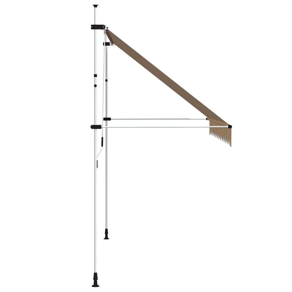 Tenda da Sole Retrattile Manuale 300 cm a Strisce Blu e Gialle | homemem39