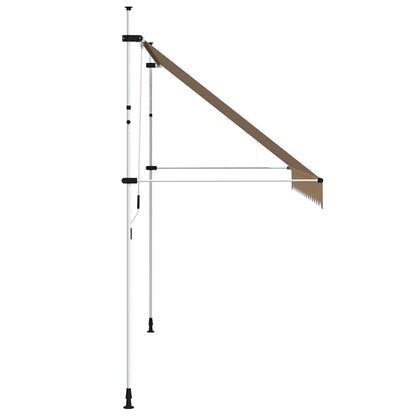 Tenda da Sole Retrattile Manuale 350 cm a Strisce Blu e Gialle | homemem39