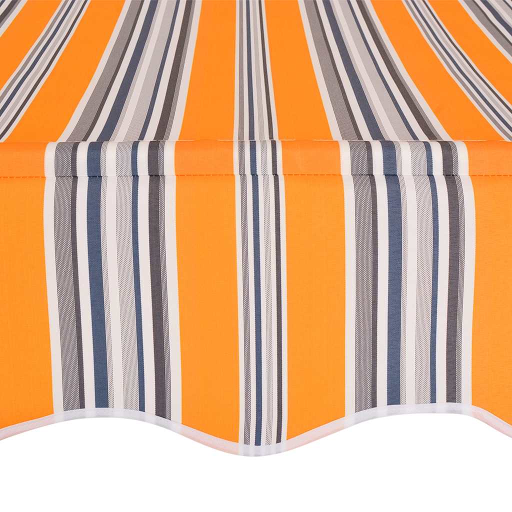 Tenda da Sole Retrattile Manuale 400 cm a Strisce Blu e Gialle | homemem39
