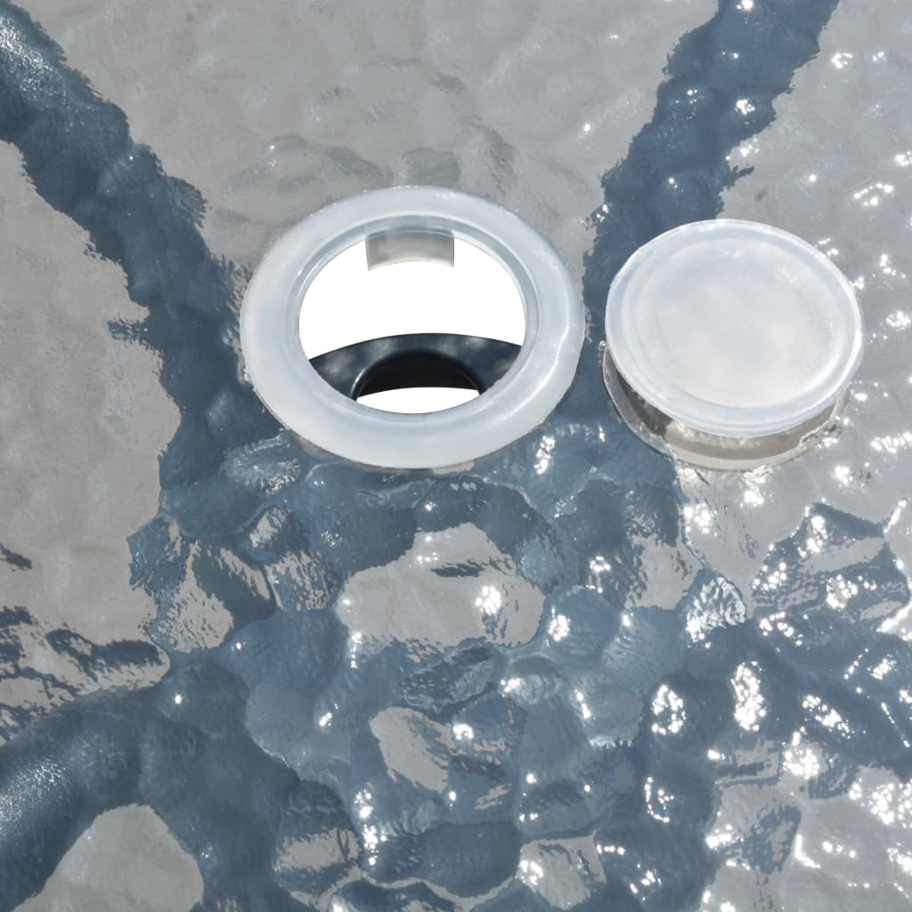 Set da Pranzo da Esterno 5 pz in Acciaio Nero - homemem39