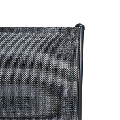 Set da Pranzo da Esterno 5 pz in Acciaio Nero - homemem39