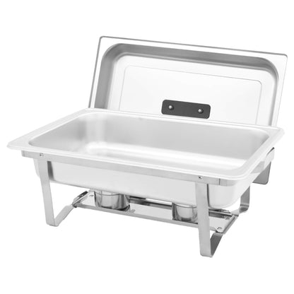 Set 3 pz Teglie Scaldavivande in Acciaio Inossidabile