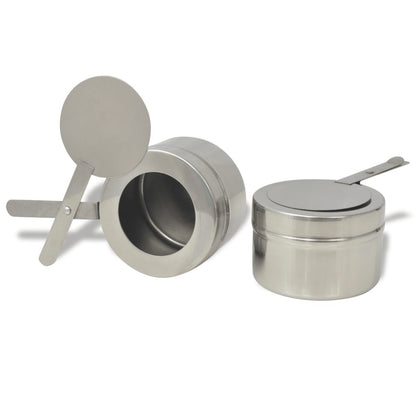 Set 4 pz Teglie Scaldavivande in Acciaio Inossidabile | homemem39
