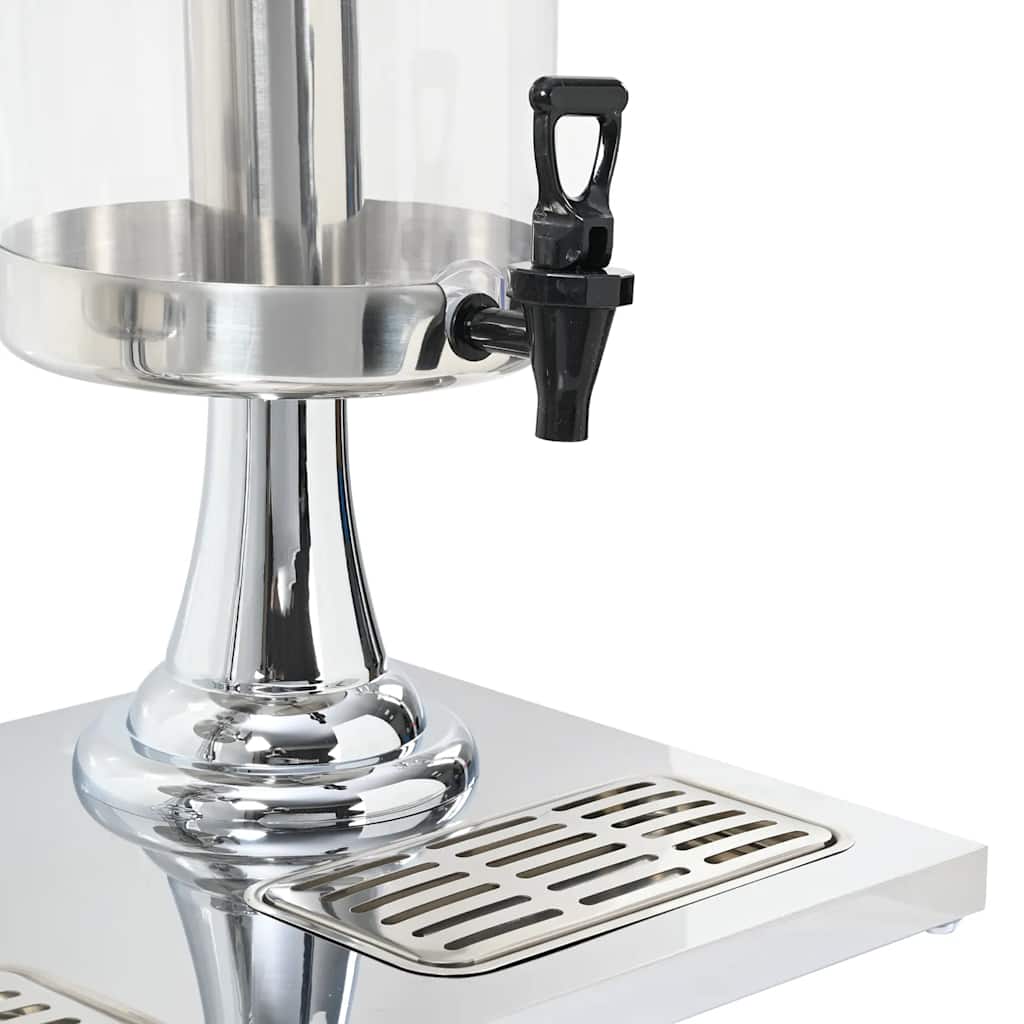 Doppio Distributore di Succhi di Frutta e Bibite Acciaio Inossidabile 2 x 8 L