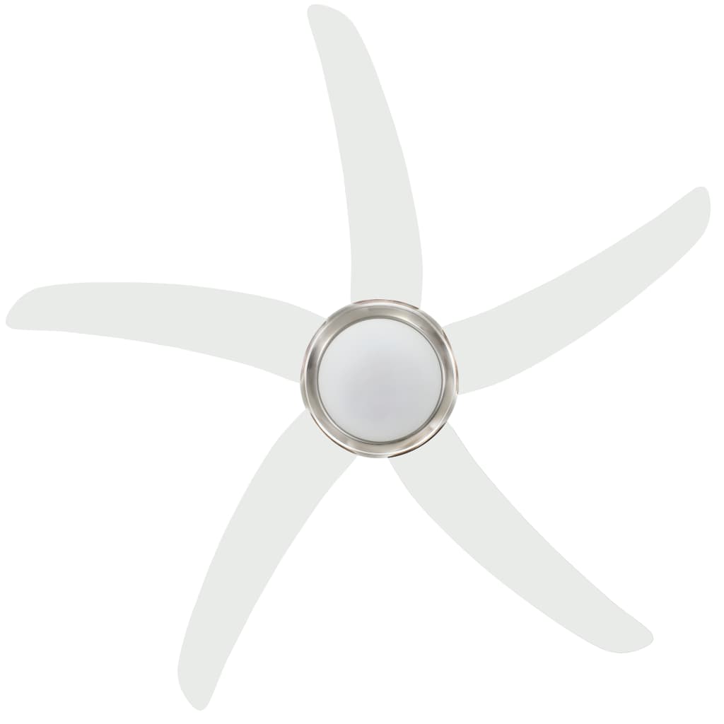 Ventilatore da Soffitto Decorato con Luce 128 cm Bianco - homemem39