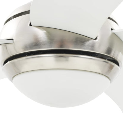 Ventilatore da Soffitto Decorato con Luce 128 cm Bianco - homemem39