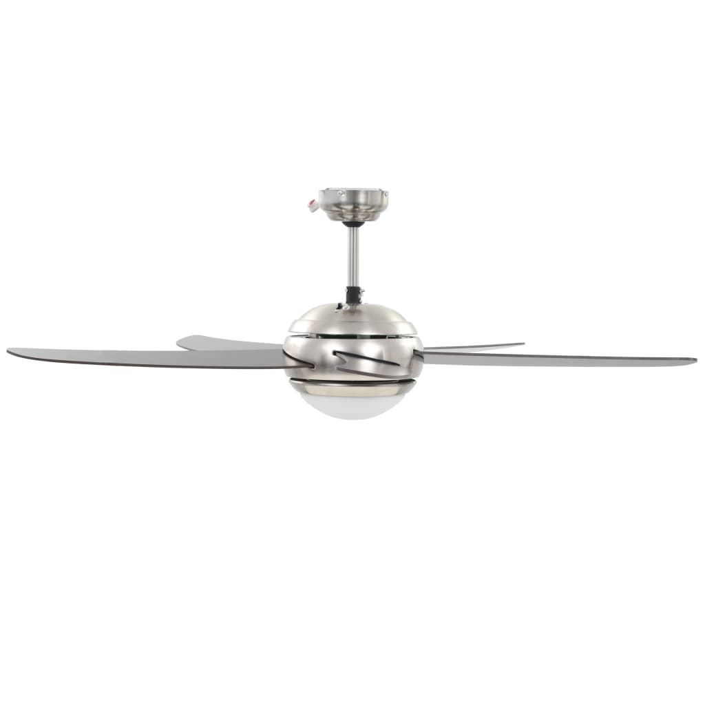 Ventilatore da Soffitto Decorato con Luce 128 cm Marrone | homemem39