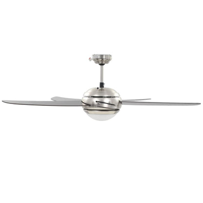 Ventilatore da Soffitto Decorato con Luce 128 cm Marrone | homemem39