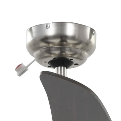Ventilatore da Soffitto Decorato con Luce 128 cm Marrone | homemem39