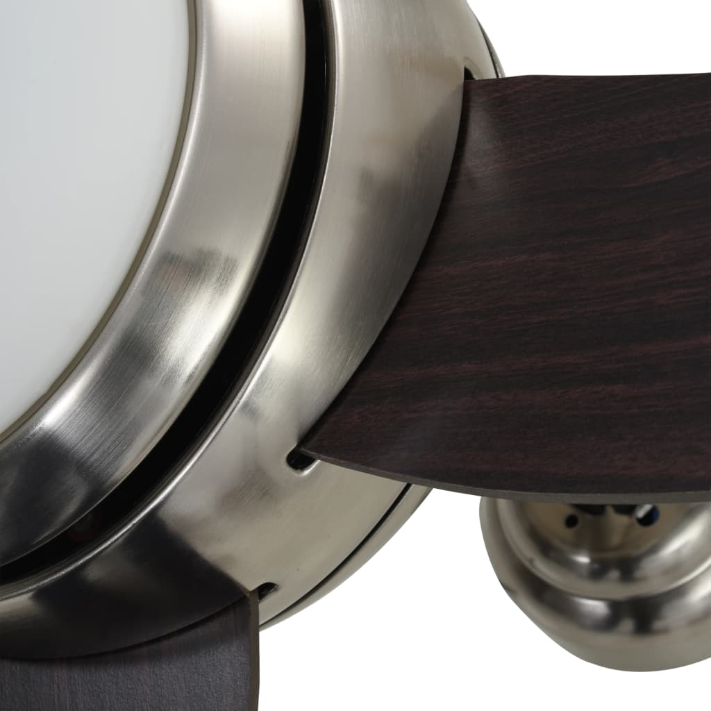 Ventilatore da Soffitto Decorato con Luce 128 cm Marrone | homemem39