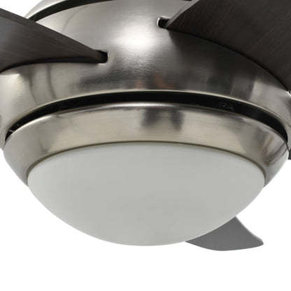 Ventilatore da Soffitto Decorato con Luce 128 cm Marrone | homemem39