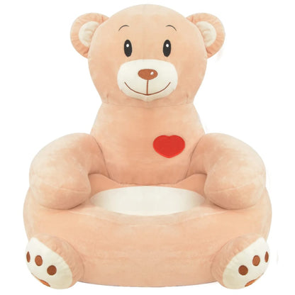 Poltrona in Peluche per Bambini Orsacchiotto Marrone | homemem39