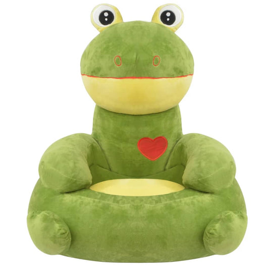 Poltrona in Peluche per Bambini Rana Verde | homemem39