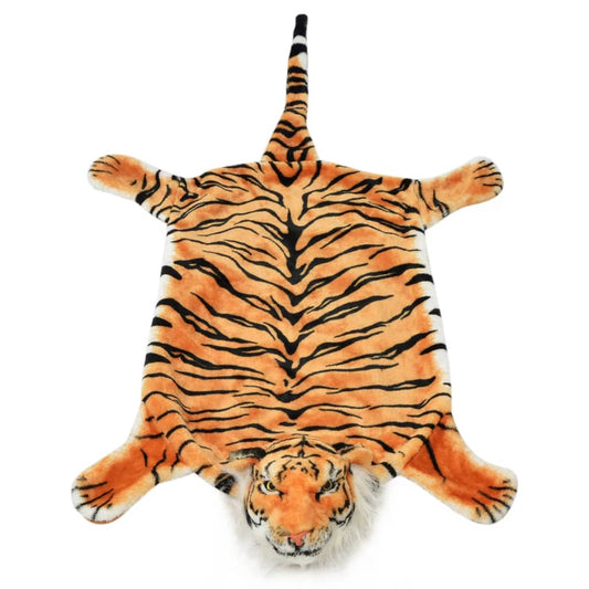 Tappeto di Peluche a Forma di Tigre 144 cm Marrone - homemem39