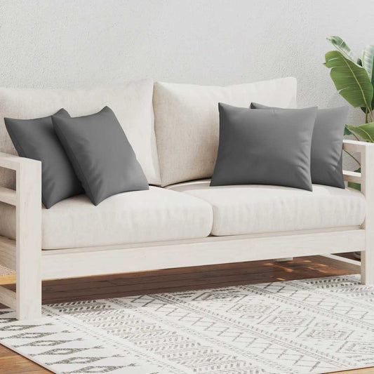 Cuscini da Esterno 4 pz 45x45 cm Grigi - homemem39