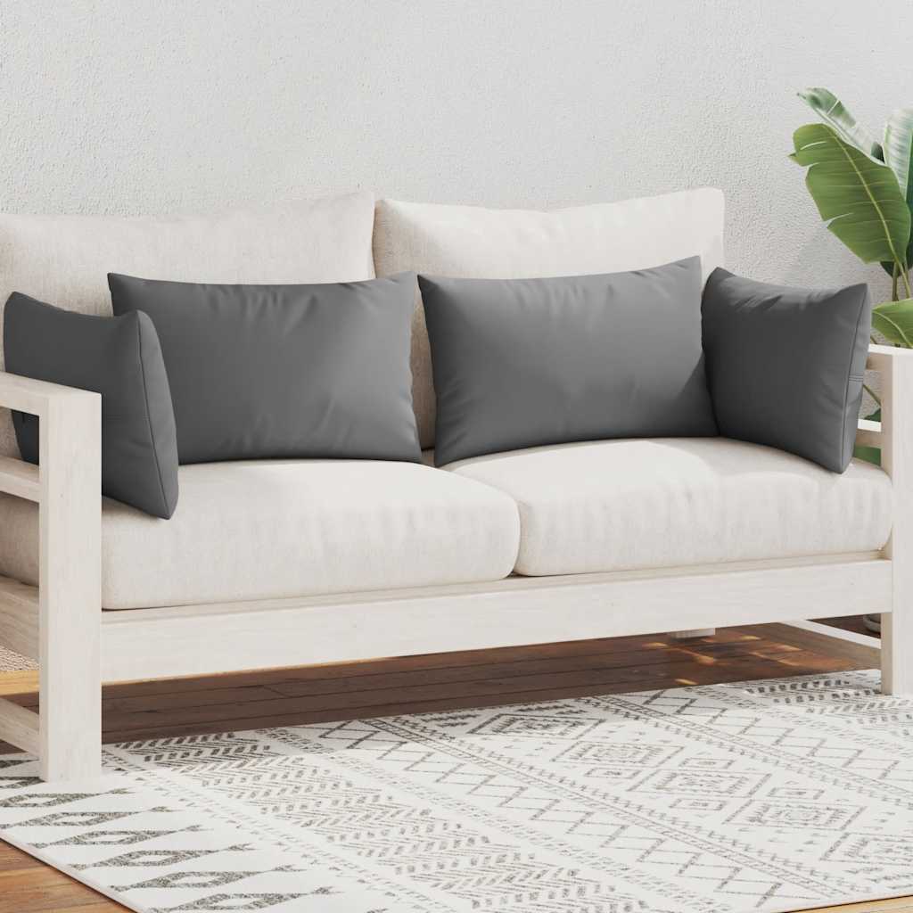 Cuscini da Esterno 4 pz 60x40 cm Grigi - homemem39