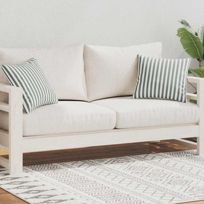 Cuscini da Esterno 2 pz Stampa a Righe 45x45 cm Grigi - homemem39