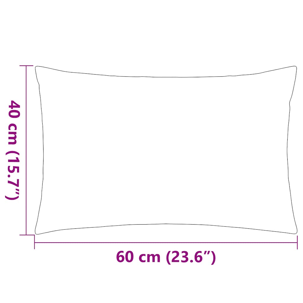 Cuscini da Esterno 2 pz Stampa a Righe 60x40 cm Grigi | homemem39