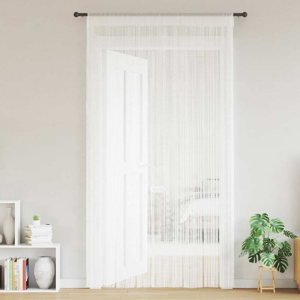 2 Pz Tende a Fili 100x250 cm Bianche